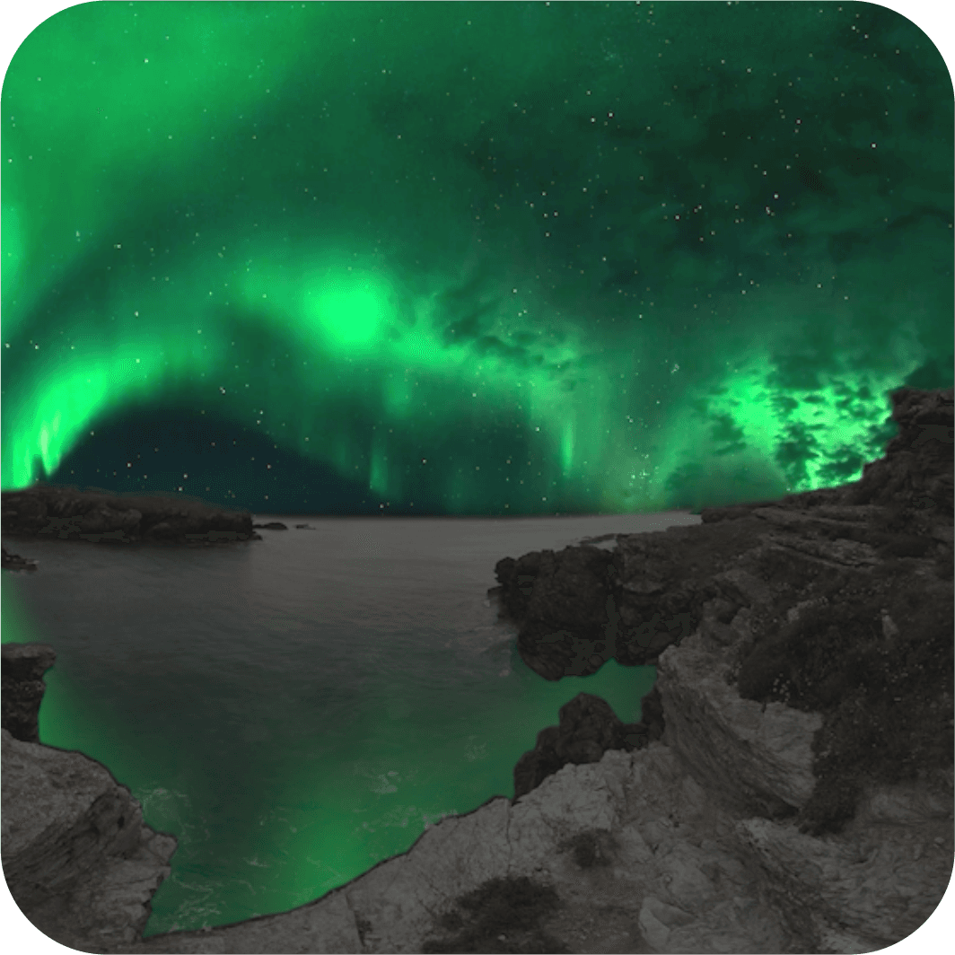 Wellbeing VR Northern Lights environment