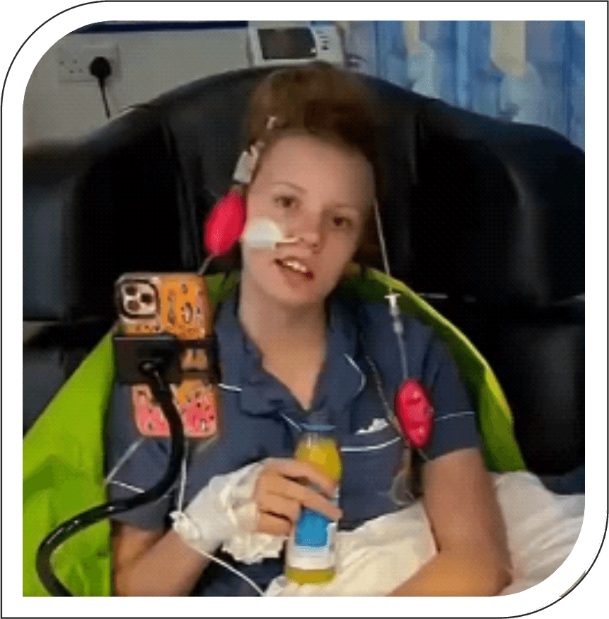 Skyla in recovery with medical support